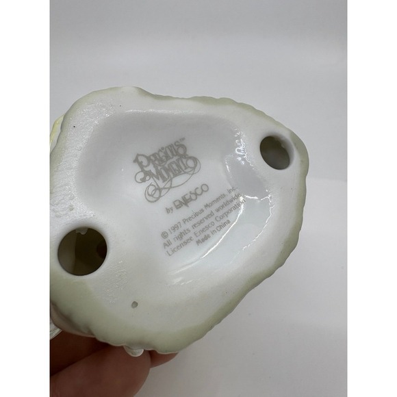 1997 Enesco /Precious Moments - Nativity Two Angels Praying Over Jesus Retired - Picture 4 of 7